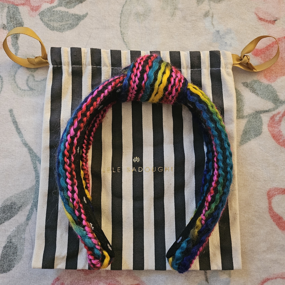 Lele Sadoughi Yarn Sweater Knotted Headband